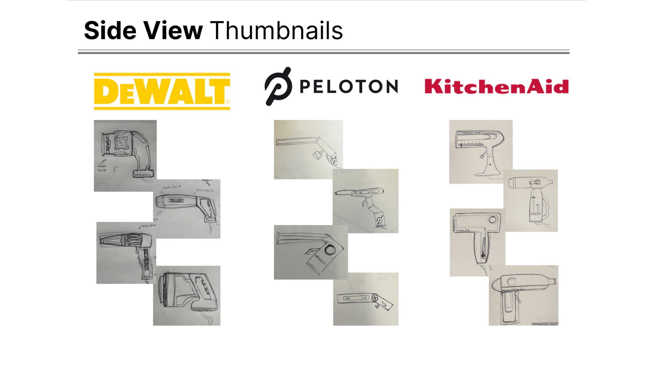 Side view thumbnails