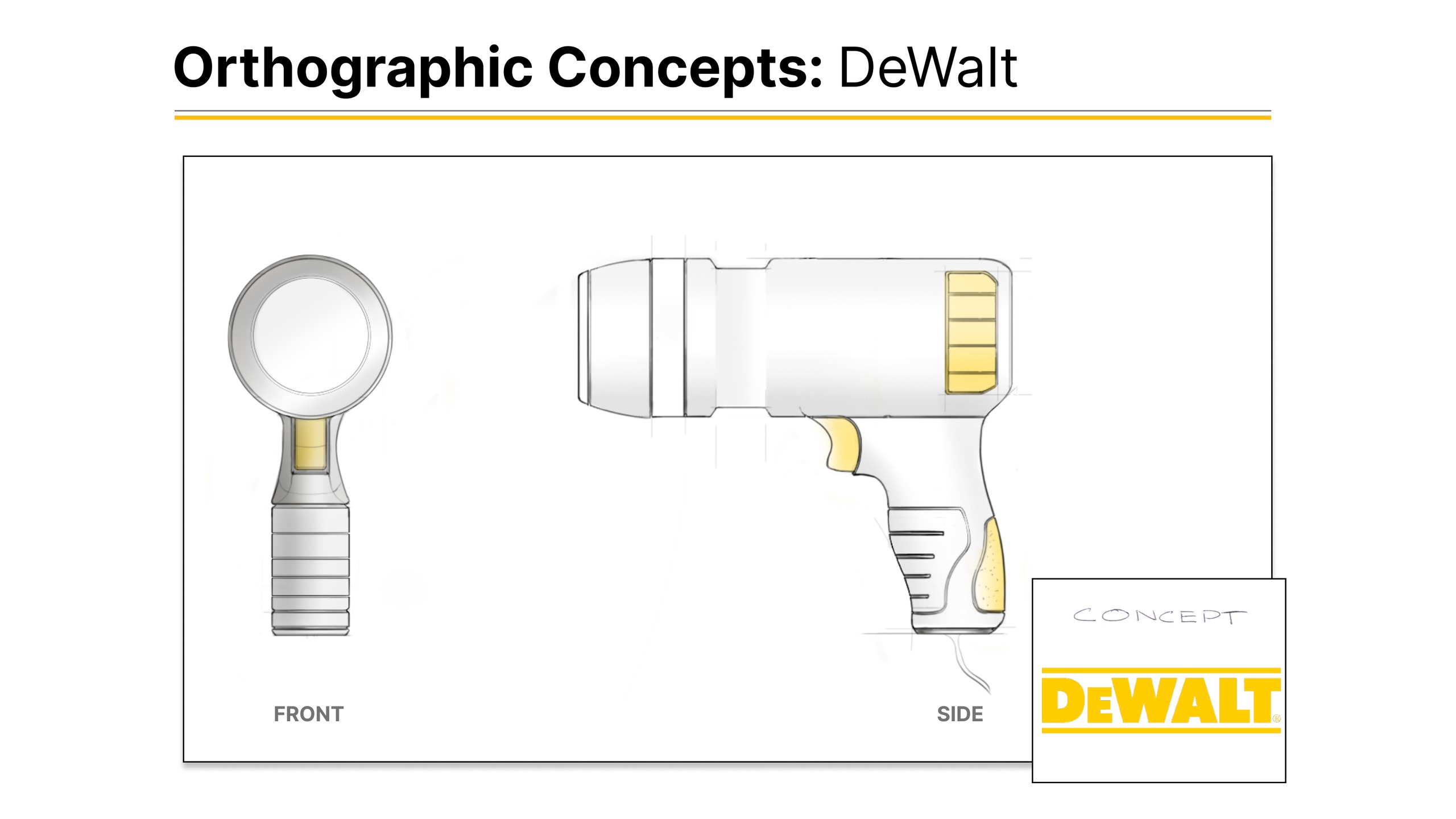 Orthographic concepts: DeWalt