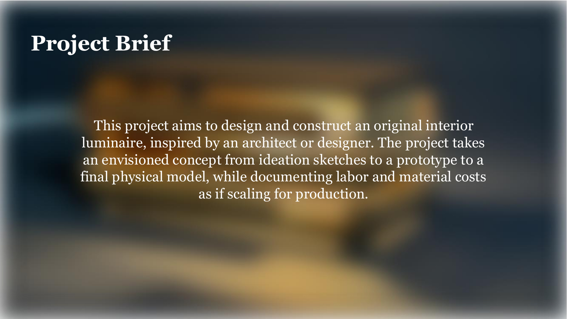 Project brief