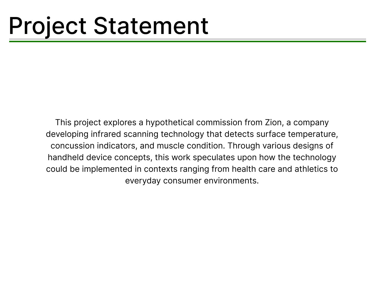 Project statement